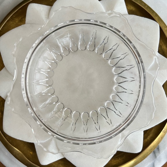 Vintage 1939 W.J. Hughes Genuine Cornflower Radiance Floral Etched Butter Dish - Picture 13 of 13